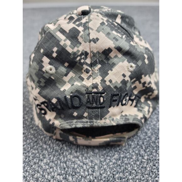 NRA Digital Camo Hat Camouflage Embroidered Cap Stand And Fight Adjustable - Picture 2 of 4